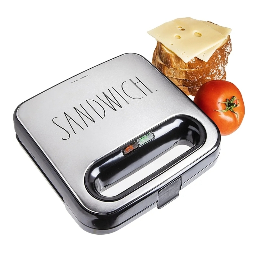 Rae Dunn Portable Sandwich Maker - Non-Stick Plates - Picture 3 of 10